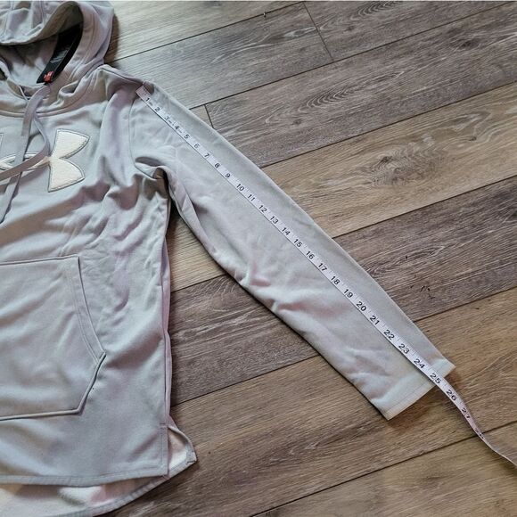 Under Armour nwt hoodie sweatshirt size med gray and white - Picture 6 of 12